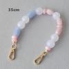Neue Mode Frau Telefon Zubehör Abnehmbare Blau Perlen Ketten Niedlichen Acryl Luxus Strap Frauen Elegante Telefon Schulter Griff Kette