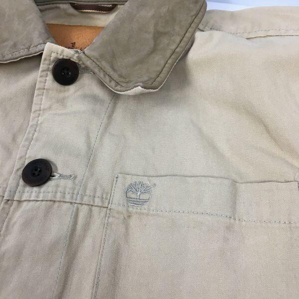 90s-00s Vintage Timberland coverall mountain coat men M brown jacket(USED)