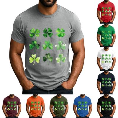 Men's  Popular T-shirt Printed Round Neck Short Sleeve T-shirt
