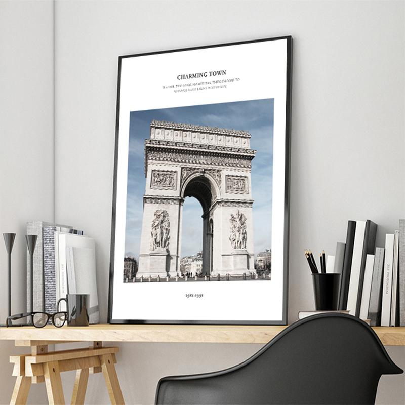 Berühmte Touristenattraktionen Leinwand Malerei Charmante Landschaft Landschaft Poster Drucke Nordic Stil Wand Kunst Bild Home Decor