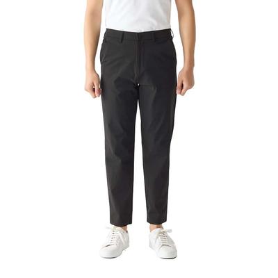 BODYWILD Stretch Slacks with Front Zipper, Tapered Pants, Quick-Drying, Lightweight, Belt Loops, Washable, Pockets, Men's BDV153