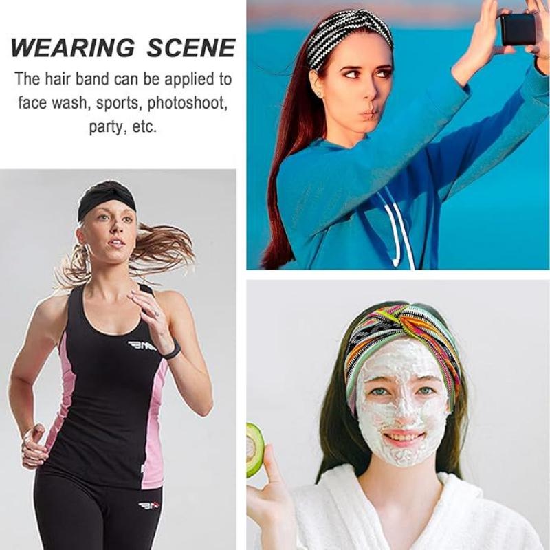 Cashew Flower Headband Sports Running Bohemian Face Wash Makeup Headband Cross Wide-brimmed Headband for Women