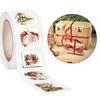 1000 Stück Weihnachtsverpackungsetiketten Klebeetikett Weihnachtsdekorativer Aufkleber für Scrapbooking Umschlagversiegelung Verpackung