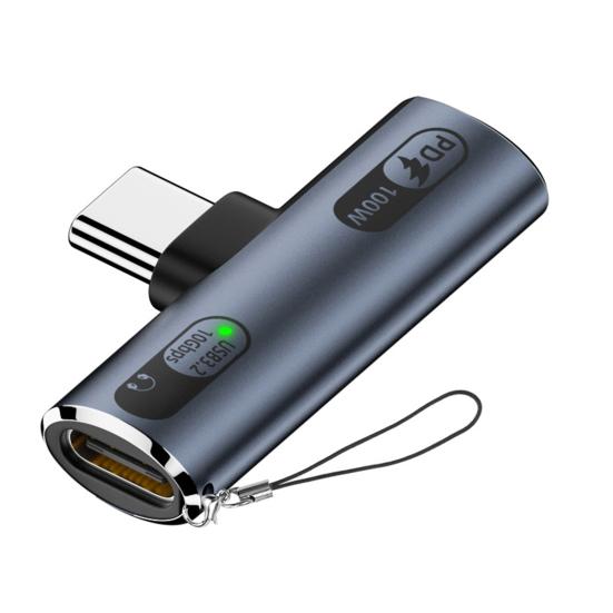Type C Headphone Adapter PD 100W Audio Aux Splitter for Xiaomi 10Gbps Data Transfer Chip Mic Support Fast Charging USB Adapter for Samsung