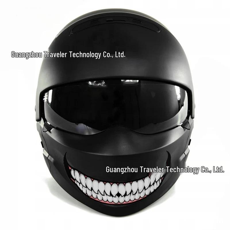Evil Teeth & Tongue Helmet and Car Decal Sticker