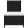 Boxspring Bed with Headboard Black 90 X 200 Cm Velvet