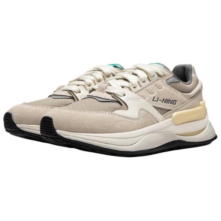 Li-Ning Fashionable Comfortable Durable Lightweight Low-Top Casual Shoes Women sneaker Gray AGCU064-1