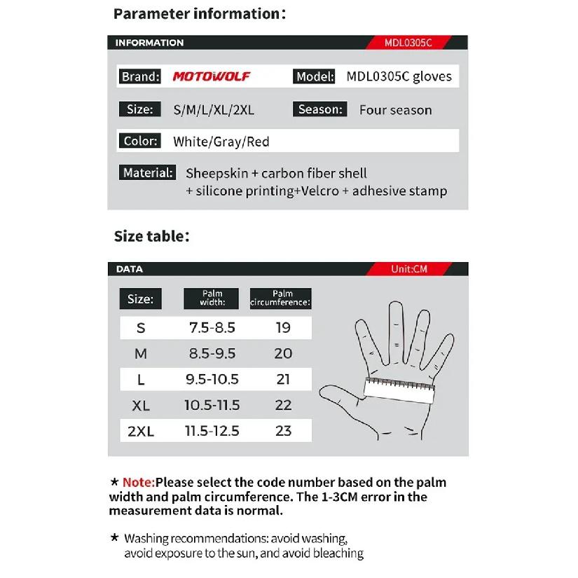 Motowolf Summer Motorcycle Glove Leather Sheepskin Motorcyclist Gloves Durable Biker Racing Gloves Moto Equipment for Men Women