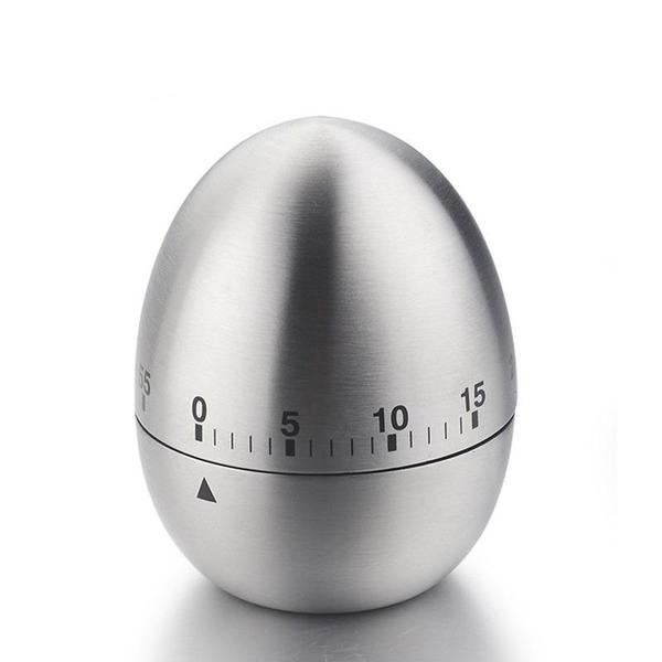 Kitchen Supplies Stainless Steel Egg Clock Kitchen Timer Alarm Count Up Down Clock 60 Minute Countdown Cooking Timer