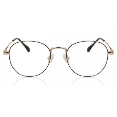 Full Rim Oval Black Gold Hokk M298b Fashion Unisex Eyeglasses