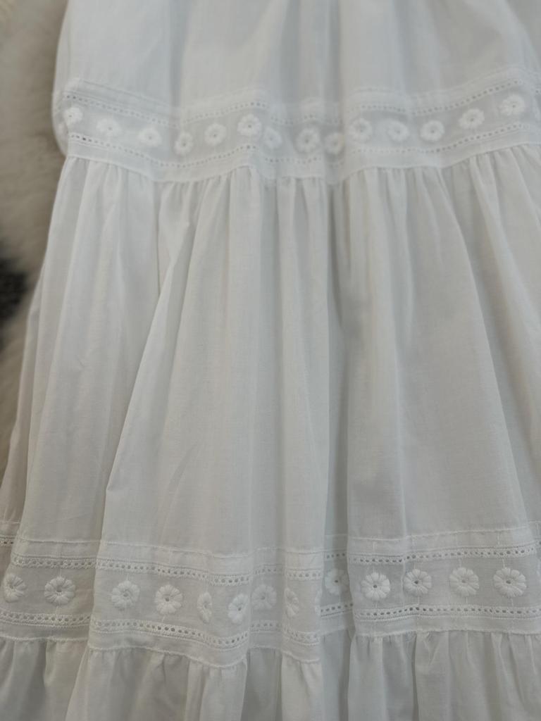 Korean Patchwork A-line Midi Skirt - Versatile Fairy Style for Women