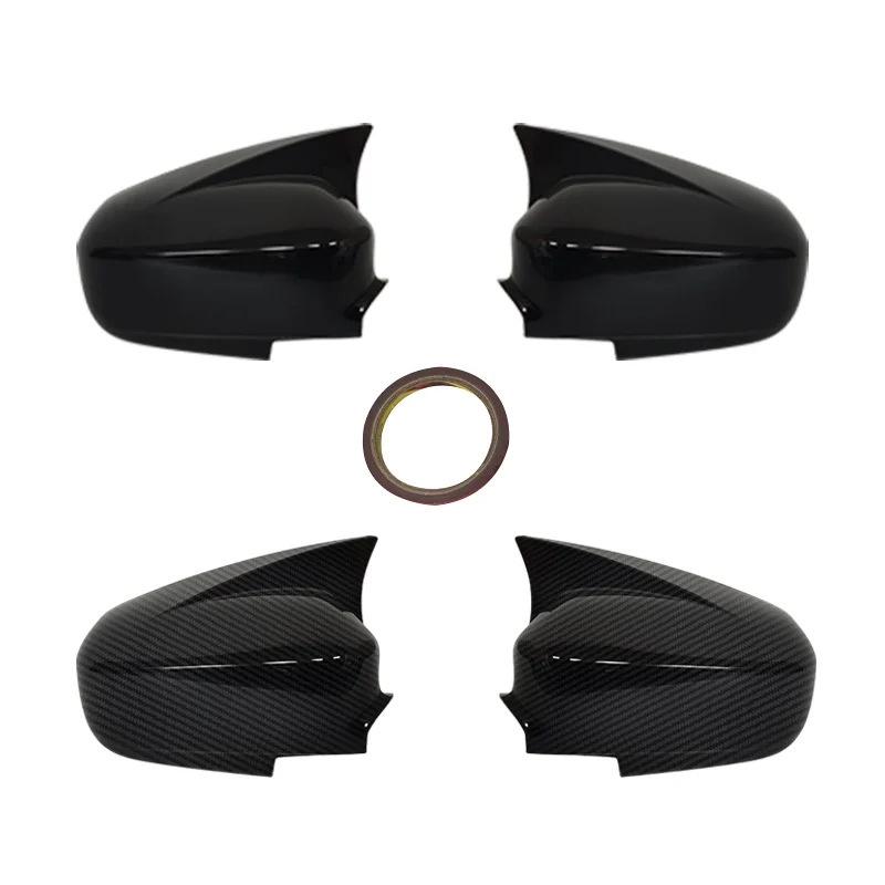 Glossy Black Horn Rearview Mirror Cover for 2004-2005 Honda Civic