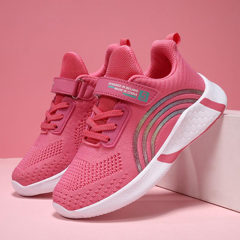New Pink Child Sneakers Big Size 38 Breathable Comfort Sports Shoes for Girls Platform Children Running Sneakers Zapatillas Niño