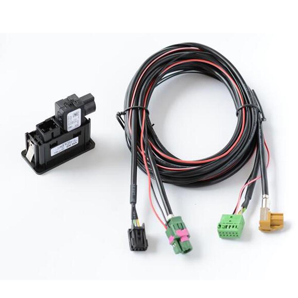 Car USB AUX in Plug Input Socket Adapter for vw passat Transporter Sharan Caddy Touran