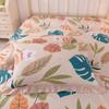 Ensemble de 3 pièces en pur coton doux pour la peau, confortable, anti-acariens, couvre-lit à imprimé floral 100 % coton et 2 taies d'oreiller