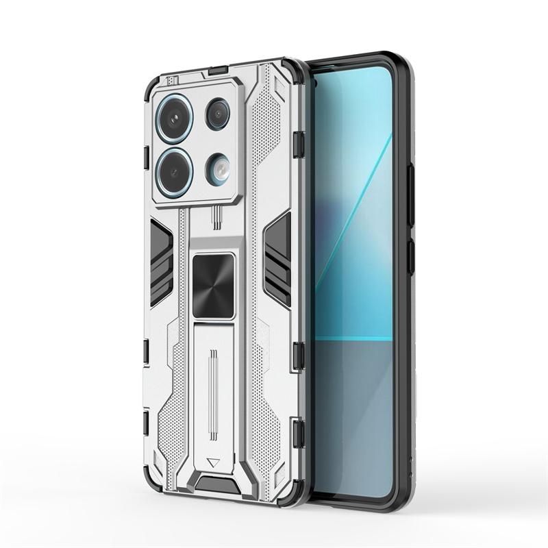 For Xiaomi Redmi Note 13 Pro 5G Case Car Magnetic Armor Shockproof Stand Protect Cover For Redmi Note13 Pro Plus 13Pro 4G Cases