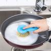 Pot Kitchen Brush Abs Material Stainless Steel Handle For Cleaning Easy