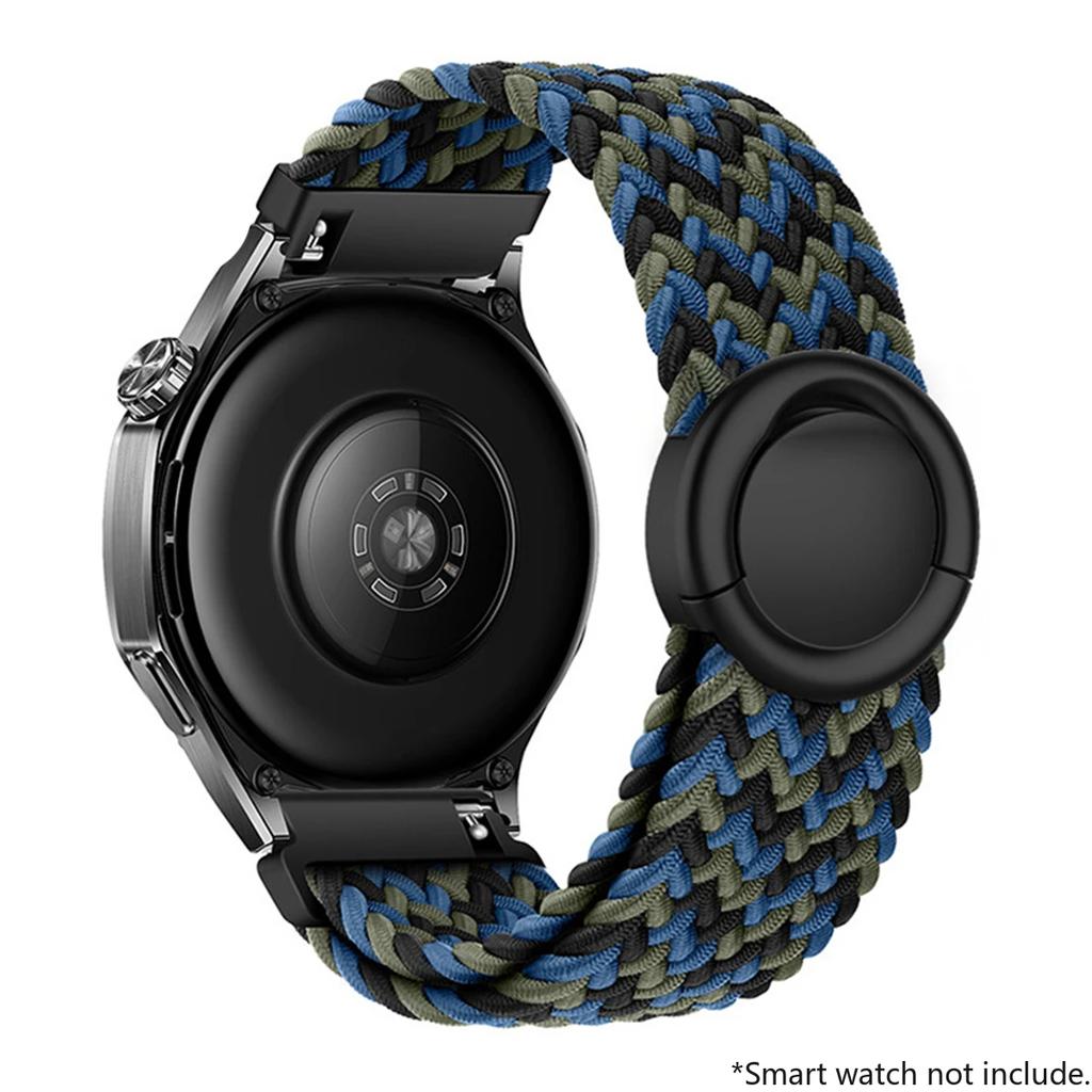 18mm 20mm 22mm Pasek pętla z plecionego nylonu do Huawei Watch GT5/GT4 Pro Klamra spadochronowa Wygodny pasek do Samsung Watch 7 6 5 4