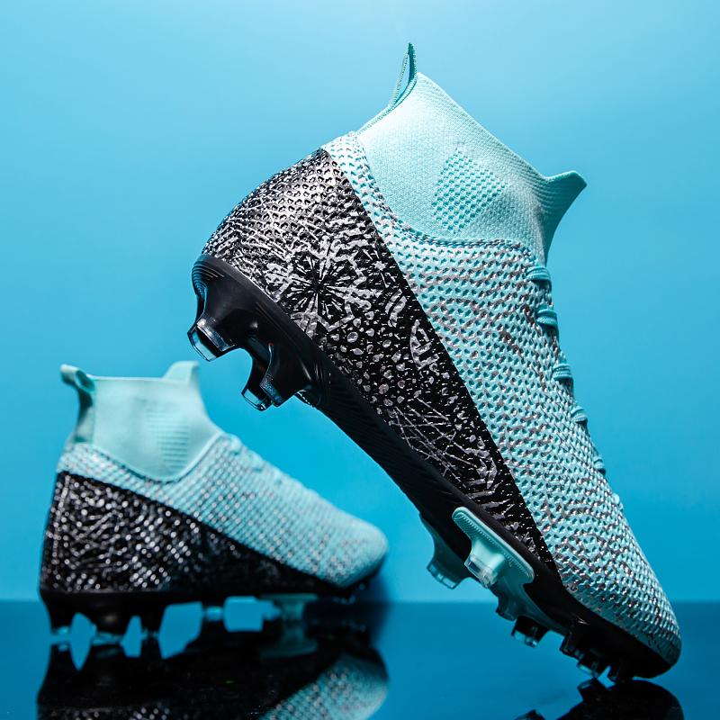 Herren Fußballschuhe Große Größe Ultraleichte Fußballschuhe Jungen Sneakers Rutschfeste AG/TF Fußballschuhe Stiefeletten Unisex