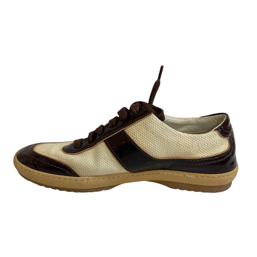 Louis Vuitton Patent Leather Sneakers Brown Patent Leather Women Used