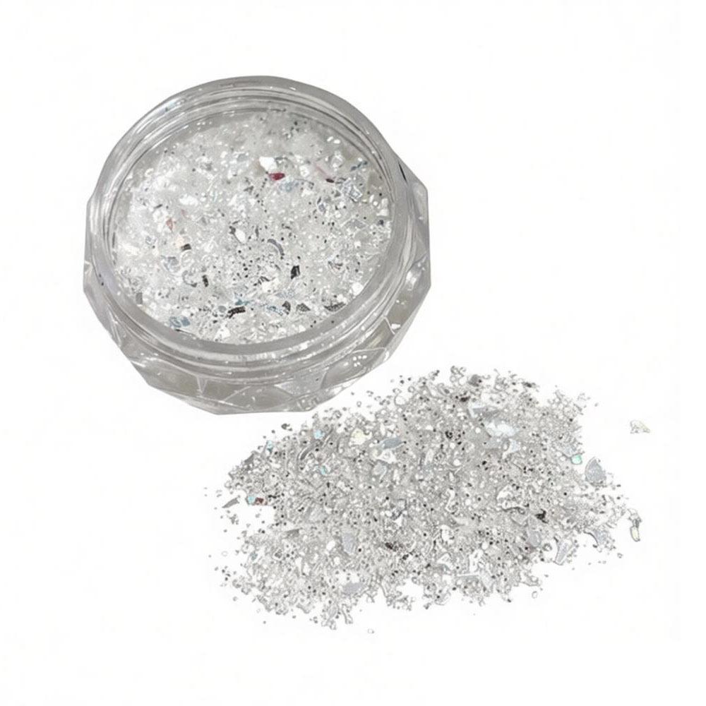 Creative Ultra-Thin Nail Glitter Sparkly Multicolor Nail Sequins Turtle Scales Flakes Nail Art Powder 3D Decoration