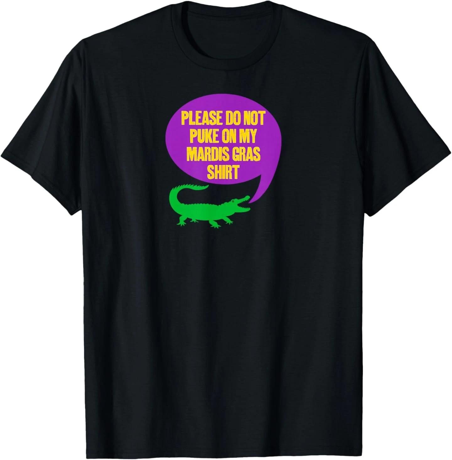 

Funny Mardi Gras Alligator T-Shirt 4XL