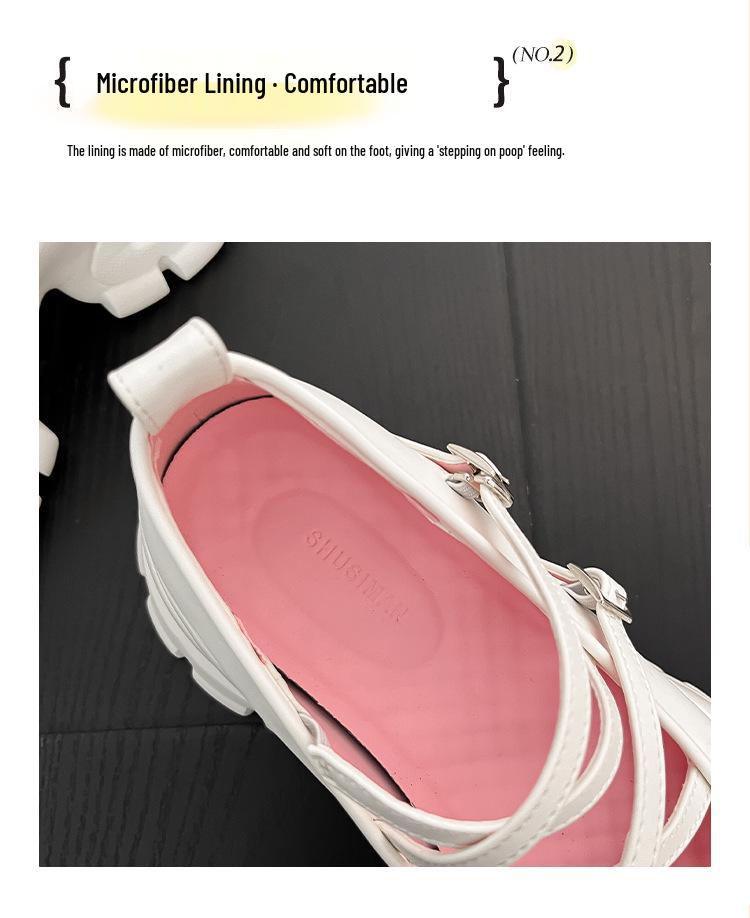 In Stock 2026: Silver Thick Heel Platform Loafers for Petite Women - French Mary Jane Style