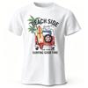 Vintage Surf Badge Printed Unisex Unisex Unisex TShirt Tees Tops Cotton Fabric Retro Wave Graphic Beach Club Wear
