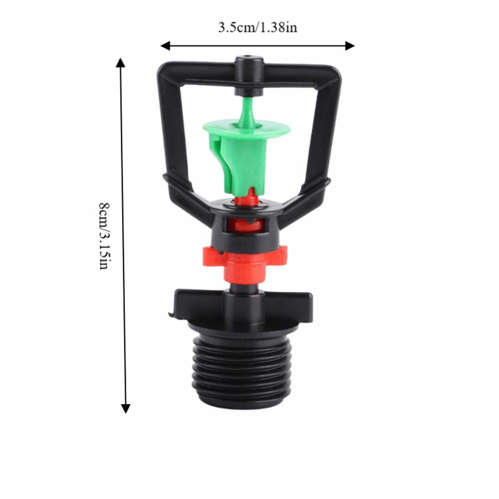 20Pcs Plastic Misting Nozzle G1/2 Male Thread Irrigation Sprinkler Nozzle  Plants Watering