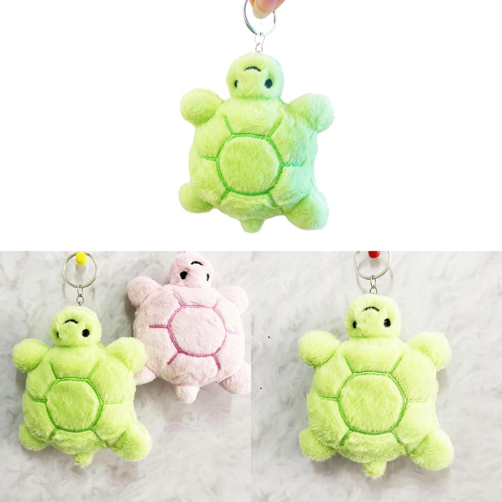 Plush Turtle Keychain Cute Animal Decor For Kids Gift And Collectors