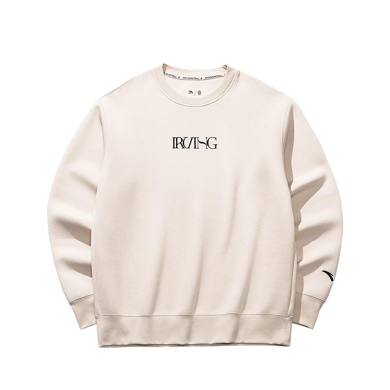 Anta Kyrie Series Basketball Comfortable Simple Versatile Crew Neck Loose Fit Sweatshirt With Letter Print Unisex Sweatshirt 172531712-1