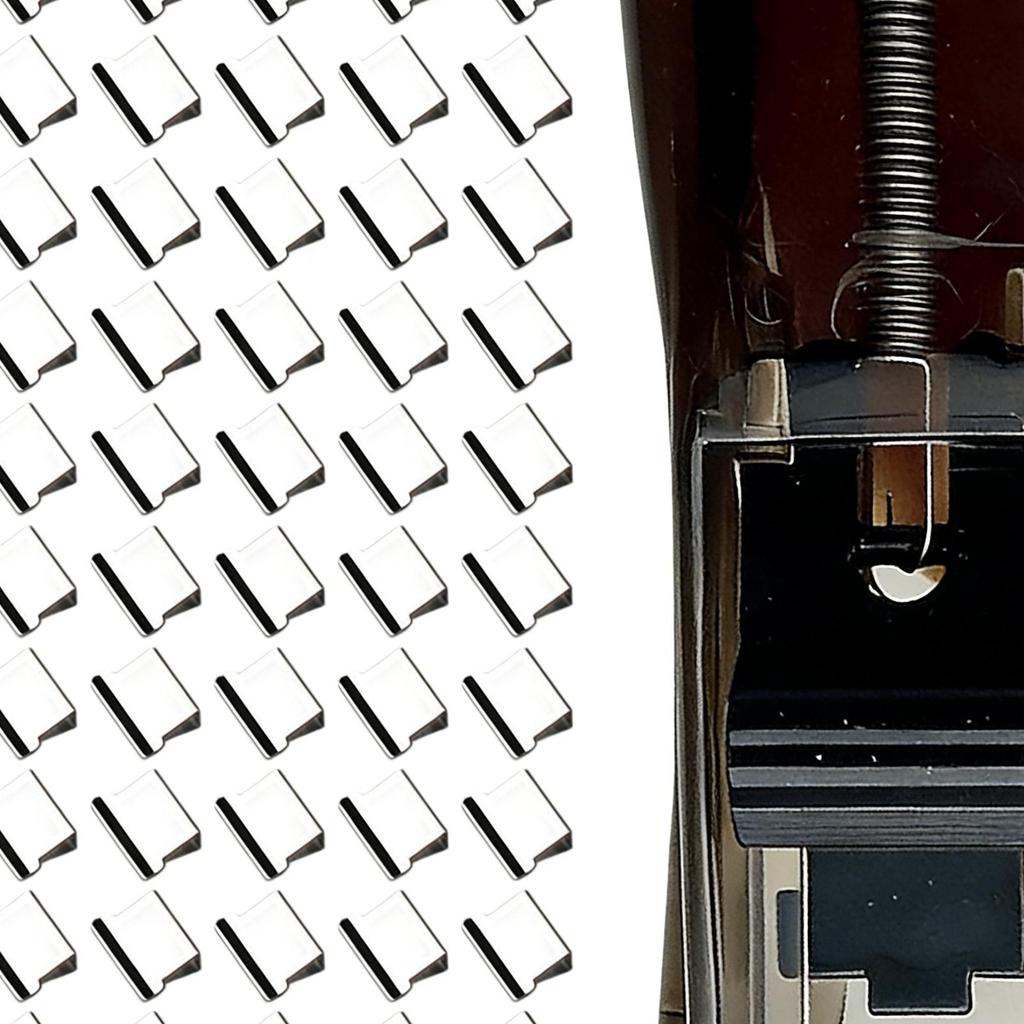 Přenosný sešívač s posunovačem s 50 kancelářskými sponkami, dávkovač, opakovaně použitelný sponkovač na svazky pro stroj na svazování knih, kancelářské potřeby