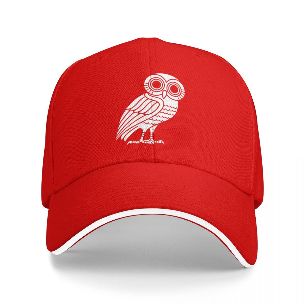 Athenian Owl Baseball Cap fishing caps Unisex F Big Size Hat Hats For Unisex Womens