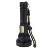 Outdoor USB Rechargeable Flashlight Telescopic Zoom Portable COB Strong Light LED Torch