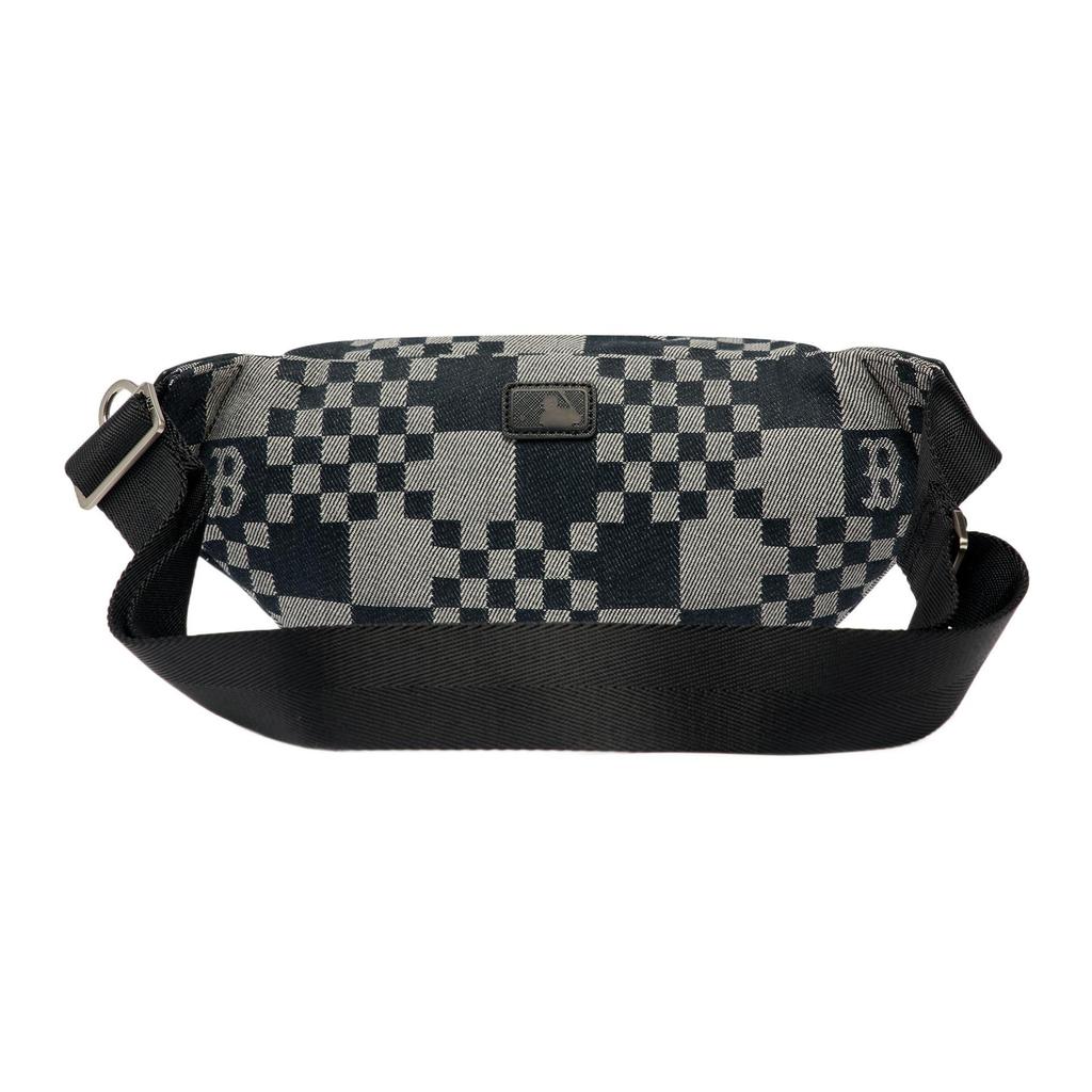 MLB New York Yankees Plaid Polyester Waist Bag Unisex Waist Bag Black 3AHSM082N-43BKS