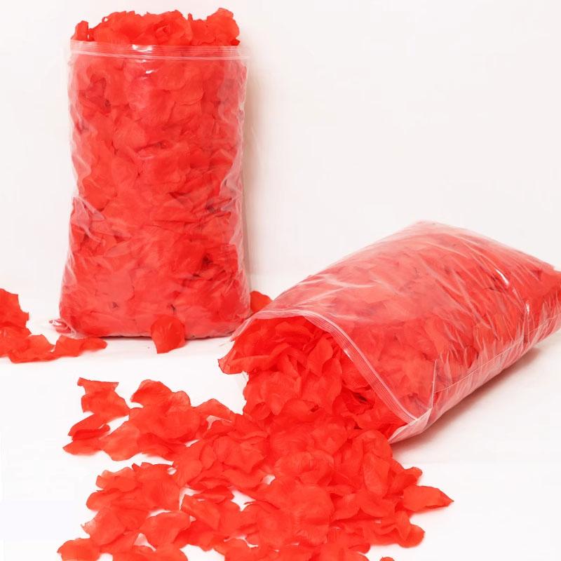 2000/100Pcs Artificial Fake Rose Petals Colorful Simulation Silk Rose Petal For Valentines Day Wedding Party Romantic Decoration
