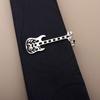 Creative Metal Punk Guitar Tie Clip Instrument Music Note Tie Pin Piano Key Necktie Buckle for Men's Necktie Accessories