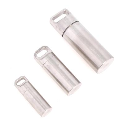 Titanium Mini Waterproof Pill Box Portable Pill Container Pill Storage Case