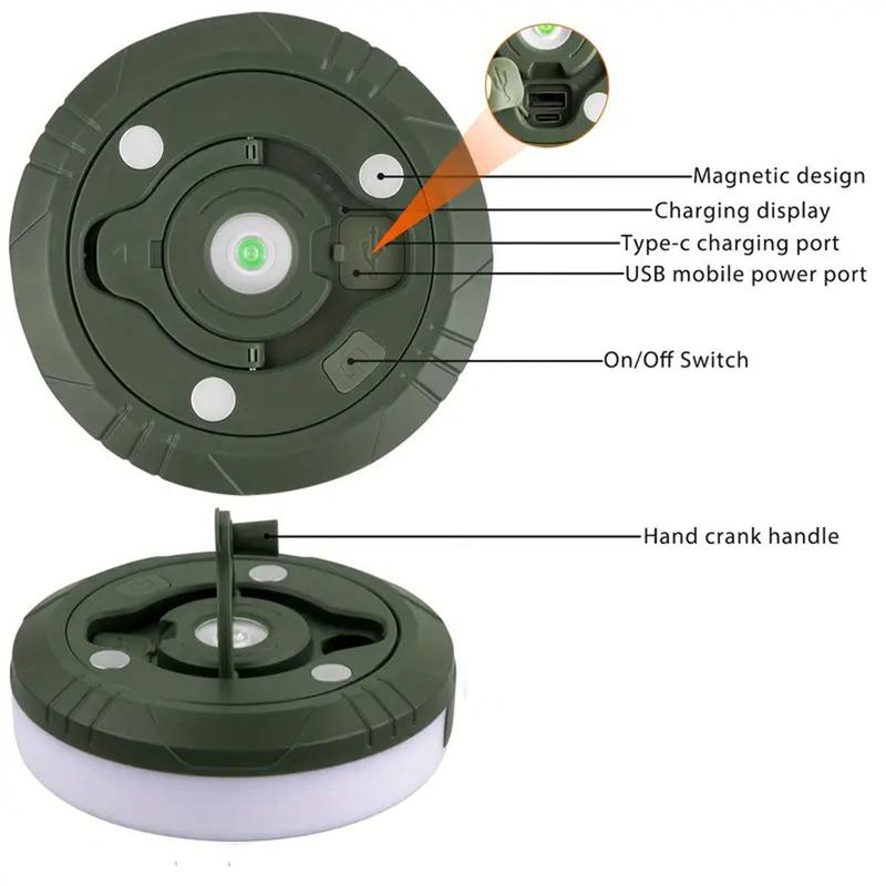 10M 100LED Camping Light Outdoor Waterproof USB Rechargeable Portable Camping String Lights,Fast Storage,Suitable For Tent Hiking