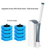 Disposable Toilet Brush Replacement Brush Head Cleaning Brush Kit Toilet Bowl Brush Long Handle Wall-mounted Wc Accessories Tool