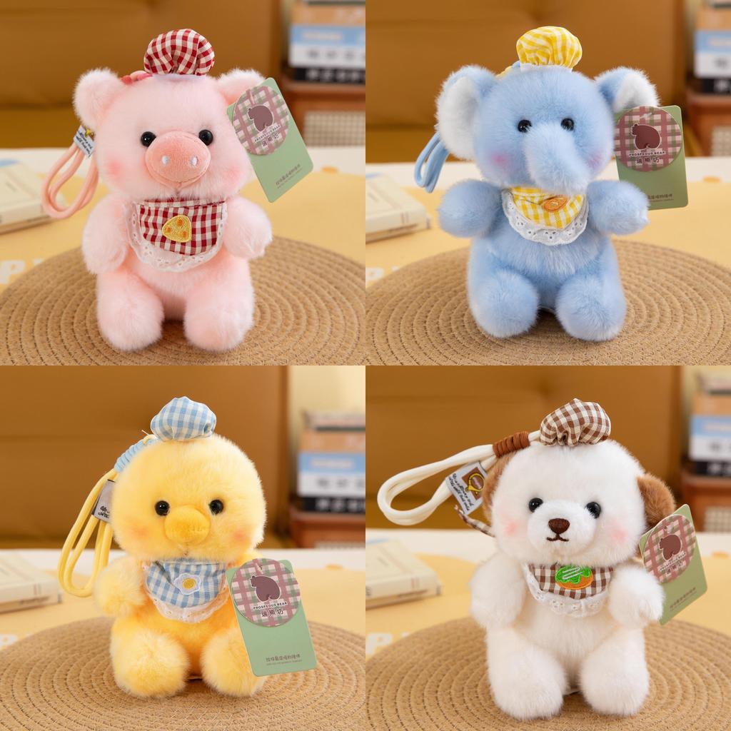 Cute Plush Animal Keychain With Chef Motif For Graduation And Birthday Gifts