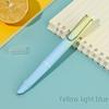 Refillable Ergonomic Fountain Pen for Students - Transparent Colored Plastic Design
