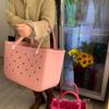 EVA Candy Color Large Capacity Beach Tote Bag