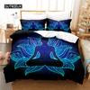 Buddha Duvet Cover Buddhist Decor Exotic Ethnic Bedroom Believer Holiday Decorative Duvet Cover Bedding Sets for Women Men Gifts