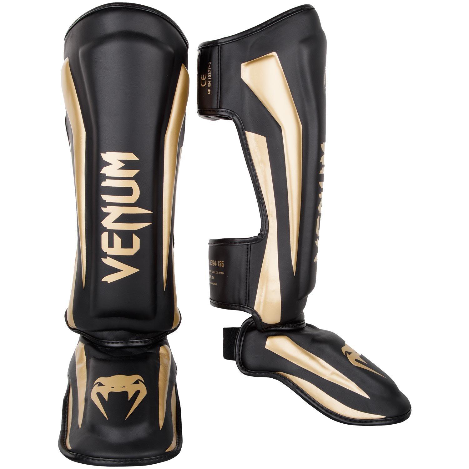 

Venum Elite Shin Guards Medium Stand-Up - Black/Gold -