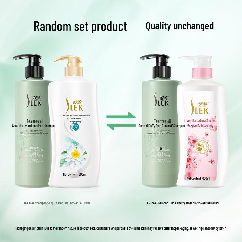 Suley Tea Tree & Cherry Blossom Shampoo & Body Wash Set