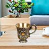 Elegant Zinc Alloy Tea Cups for Home and Bar Use