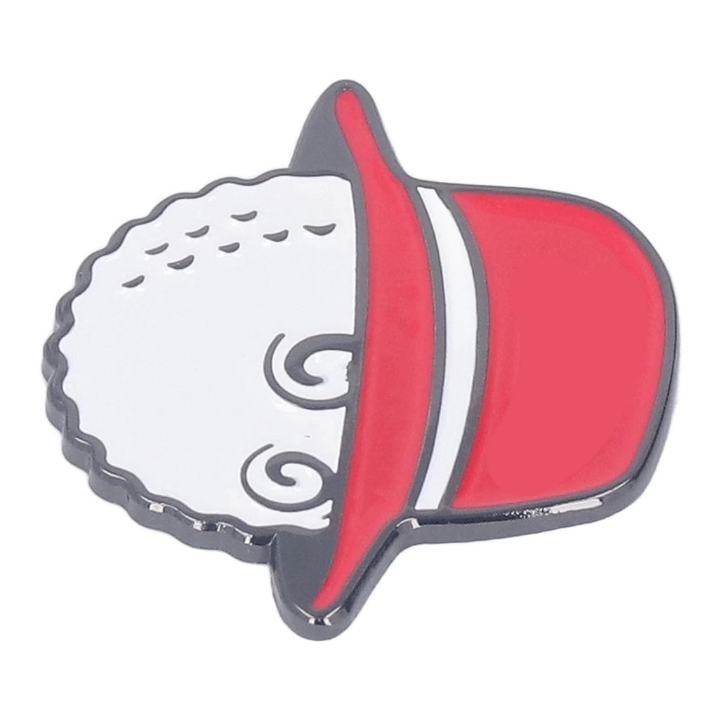 Golf Ball Marker Hat Clips Removable Magnetic Anti Rust Marker Hat Clip for Women Men Adults Red