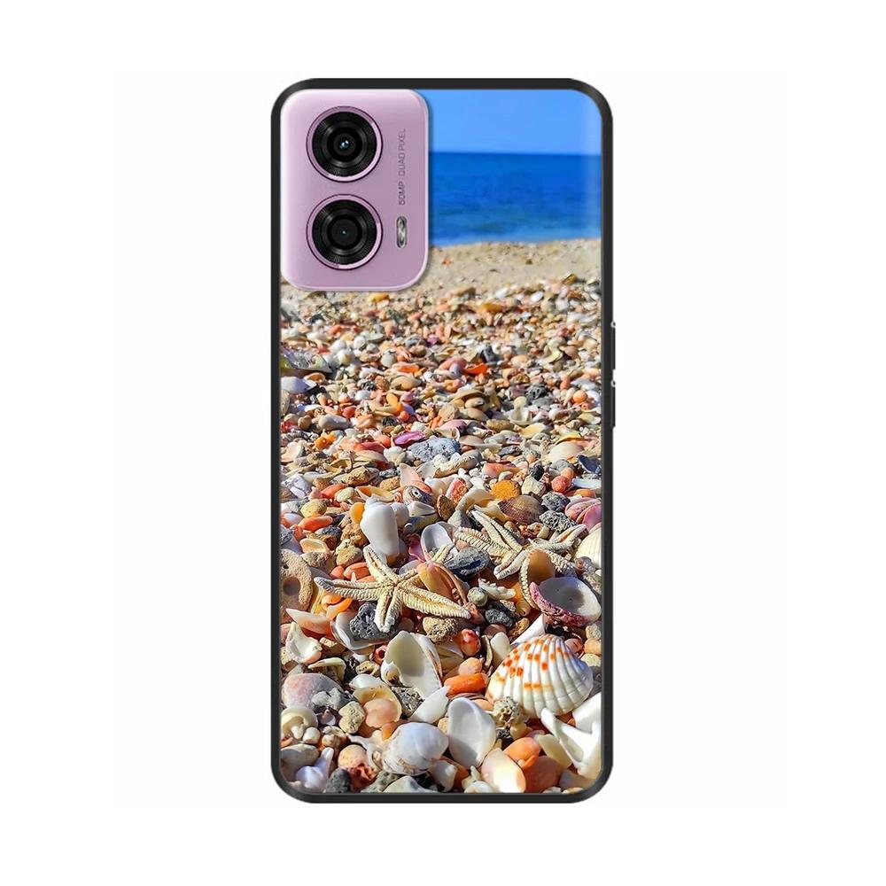 Für Motorola Moto G24 Hülle Weiche Glatte Flüssigsilikon Cartoon Handyhülle Für Moto G24 G 24 MotoG24 Schutzhüllen Bumper