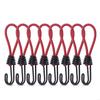 Bungee Cords with Hooks, Metal Shock Cord Hook Tent Elastic Rope Stretch Strap